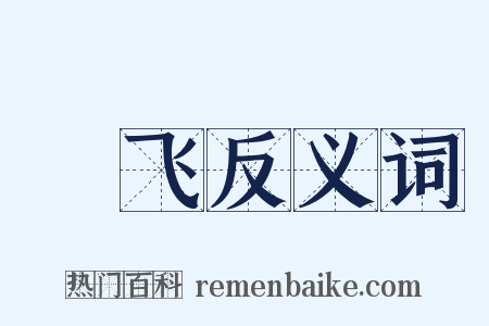 蝱飞反义词是什么意思的图片